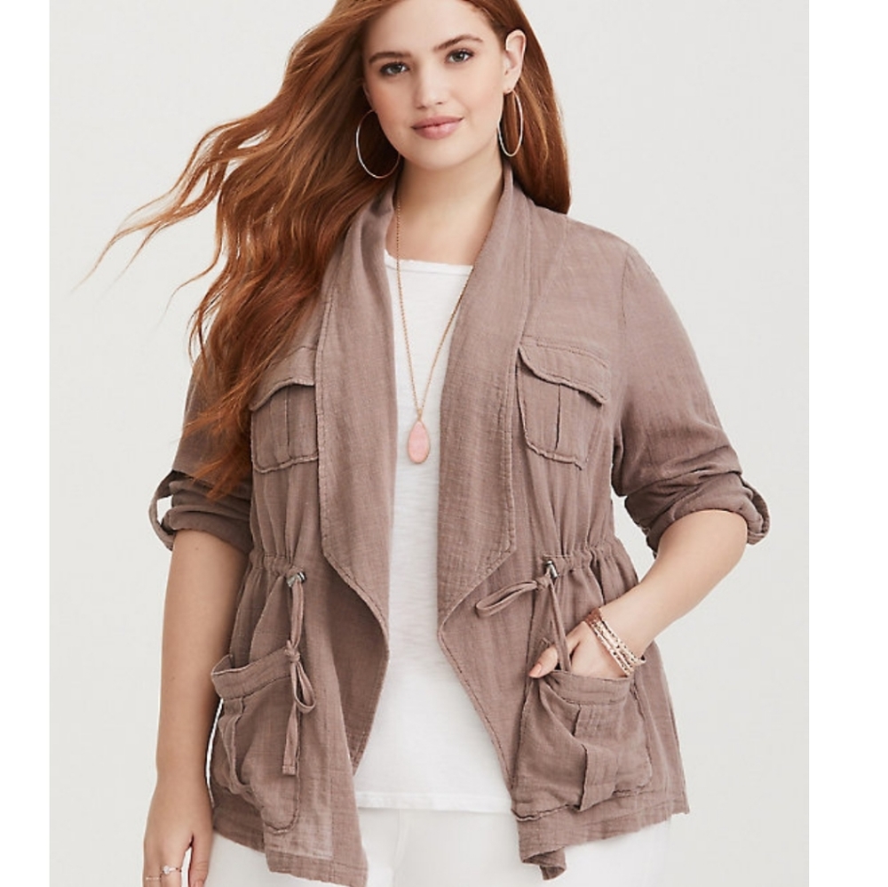 DRAPE GAUZE ANORAK